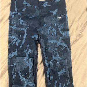 Gymshark, size M, blue adapt camo seamless
